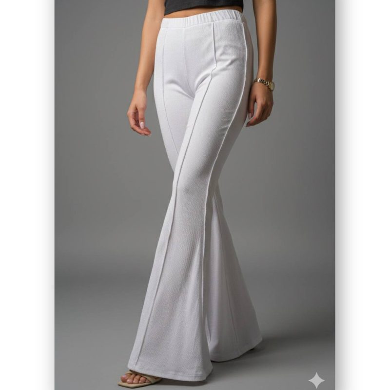 شلوار کرکره ای جلو دوخت بوت کات عمده (پک 6 عددی)