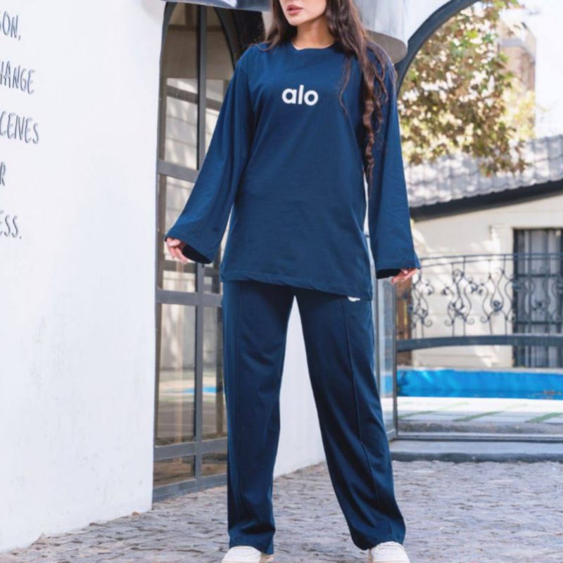 ست بلوز شلوار بگ alo عمده (پک 4 عددی)