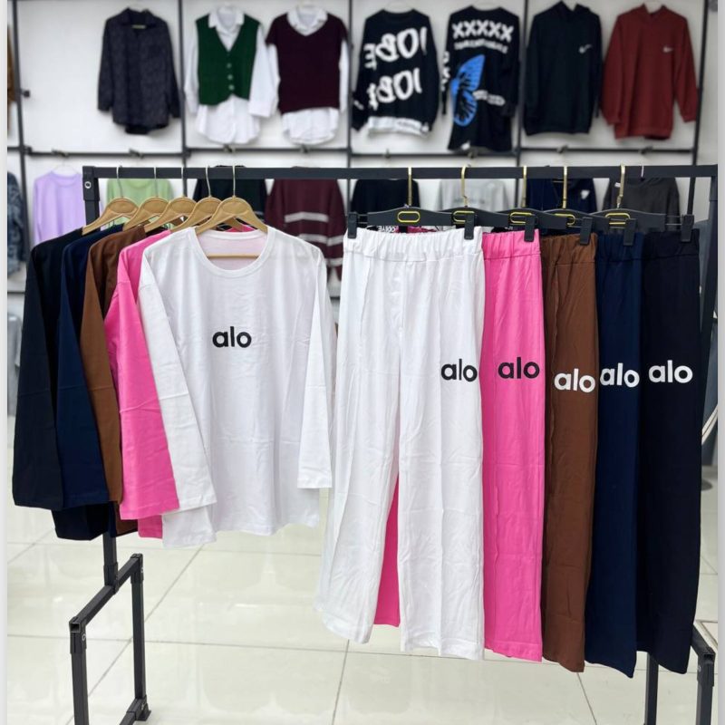 ست بلوز شلوار بگ alo عمده (پک 4 عددی)