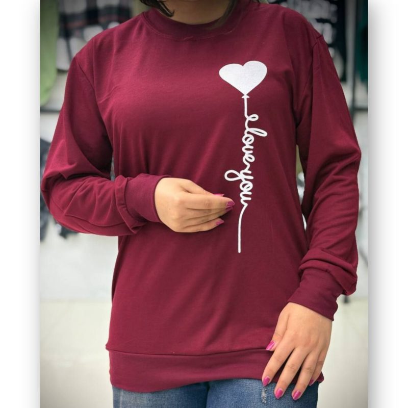 بلوز آستین دار چاپ دار عمده (پک 6 عددی)