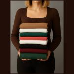 بلوز یقه خشتی بیسیک عمده (پک 5 عددی)