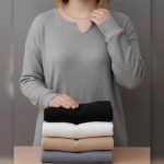 بلوز استین بلند یقه کوبایی عمده (پک 5 عددی)