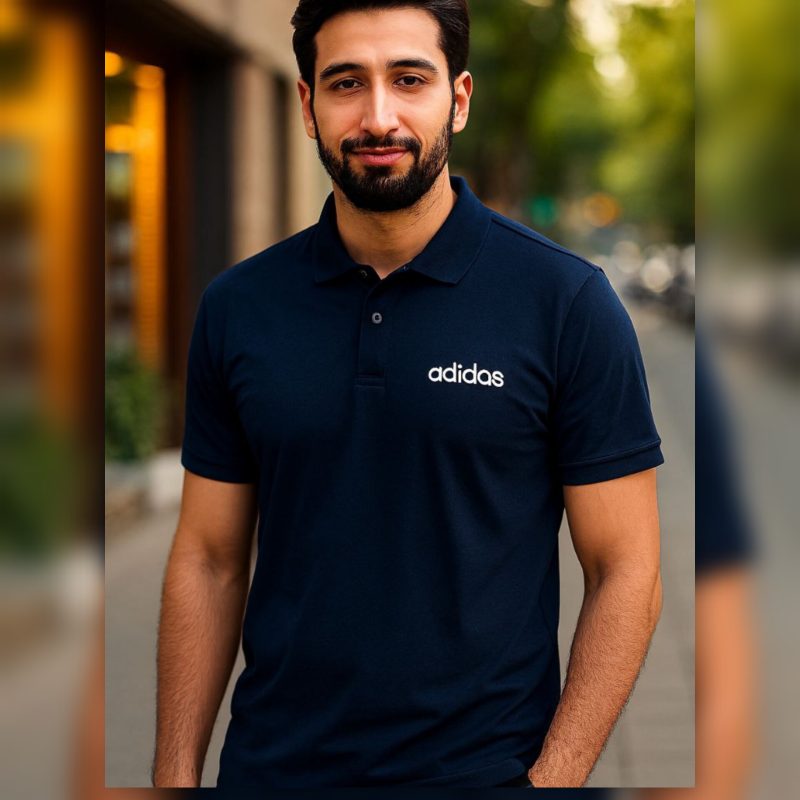 تیشرت مردانه یقه دار دکمه دار عمده (پک 3 عددی)