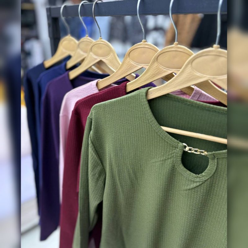 ست بلوز و شلوار زنجیری عمده (پک 4 عددی)