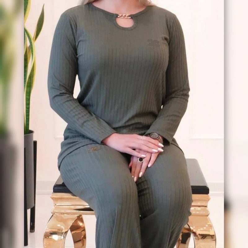 ست بلوز و شلوار زنجیری عمده (پک 4 عددی)