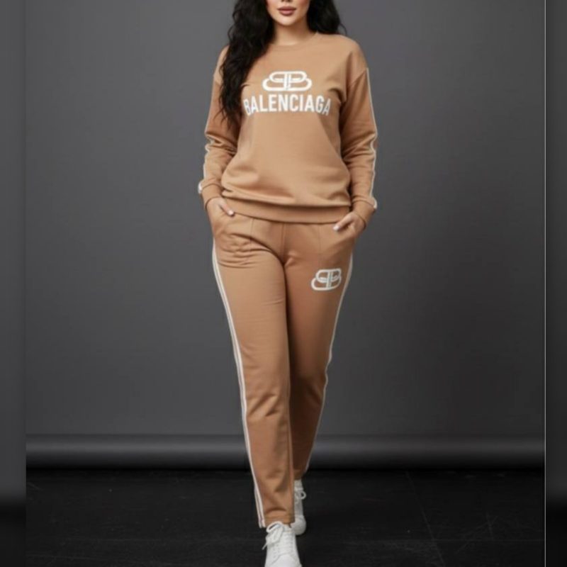 ️ست بلوز و‌ شلوار سه نوار بالنسیگا عمده (پک 6 عددی)