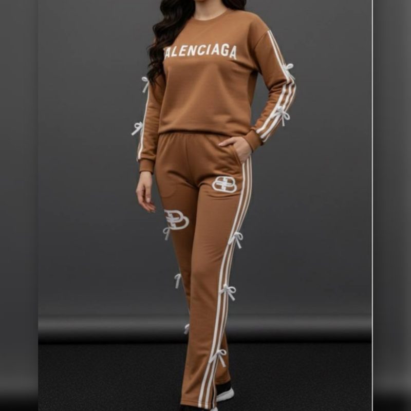 ️ست بلوز و‌ شلوار سه نوار پاپیونی (پک 6 عددی)