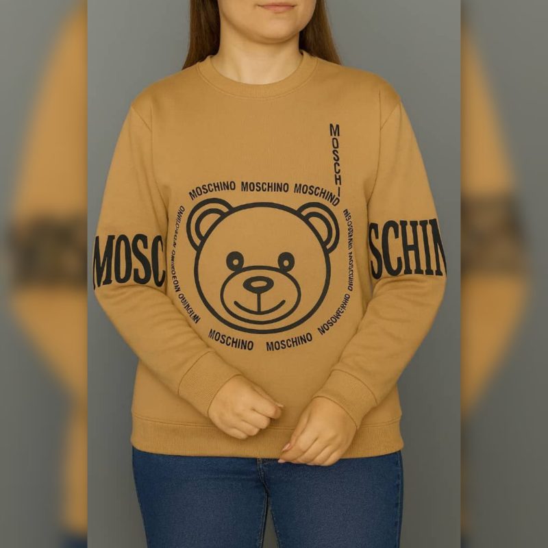 ️بلوزاستین بلند چاپ موچینو عمده (پک 6 عددی)