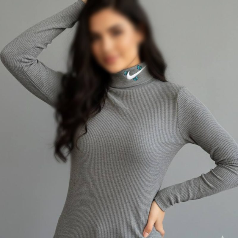 بلوز یقه اسکی گلدوزی نایک عمده (پک 6 عددی)