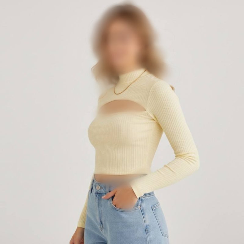 بلوز استین دار ۲ تیکه کات عمده (پک 6 عددی)