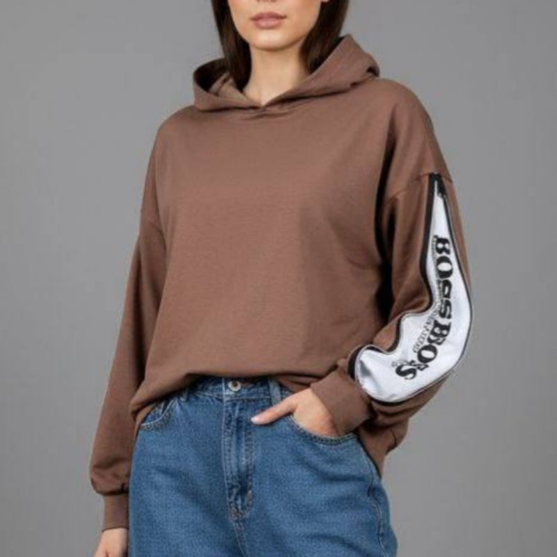 هودی کلاهدار استین زیپ عمده (پک 6 عددی)