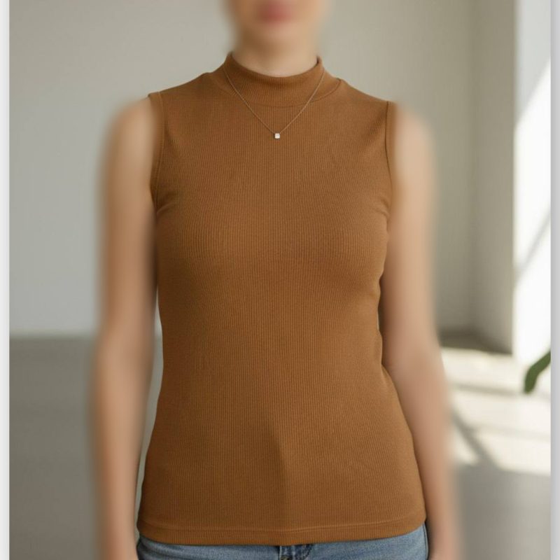 تاپ یقه ۵ سانت‌ قد بلند عمده (پک 6 عددی)