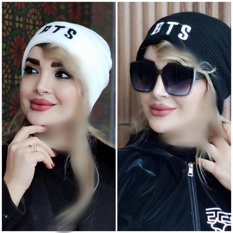 کلاه بافت گلدوزی bts (پک 6 عددی)