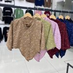 شومیز کراپ گره ای عمده (پک 4 عددی)