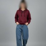 هودی باکسی کلاهدار نیم زیپ عمده (پک 4 عددی)