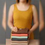تاپ رکابی بیسیک یقه گرد عمده (پک 7 عددی)