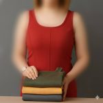 تاپ یقه خشتی جلو‌ دوخت عمده (پک 6 عددی)