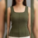 تاپ یقه خشتی جلو‌ ساسون عمده (پک 6 عددی)