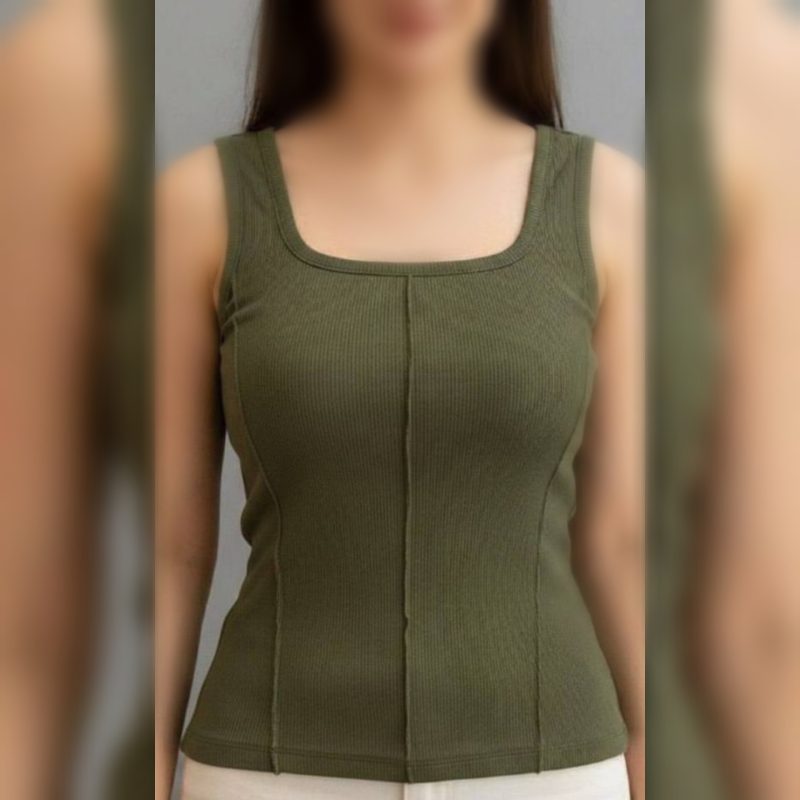 تاپ یقه خشتی جلو‌ ساسون عمده (پک 6 عددی)