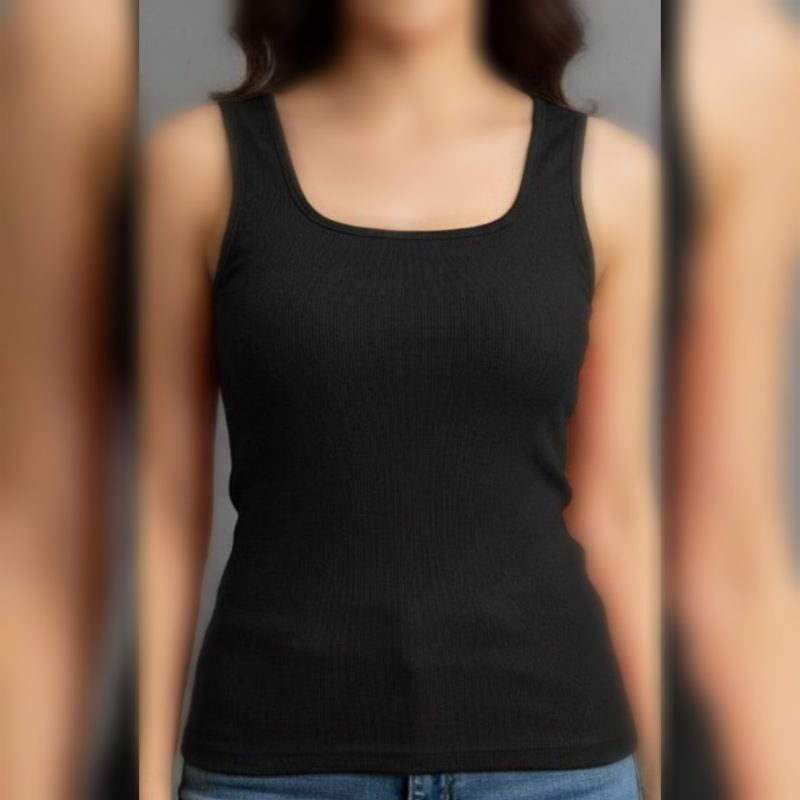 تاپ رکابی بیسیک یقه گرد عمده (پک 7 عددی)