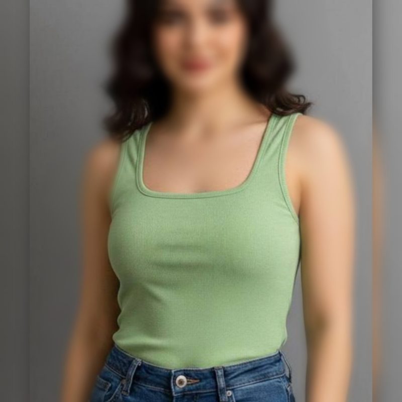 تاپ رکابی بیسیک یقه خشتی عمده (پک 7 عددی)