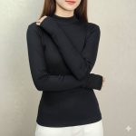 ️بلوز بیسیک یقه ۵ سانت فینگری عمده (پک 6 عددی)