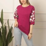 ️تیشرت لانگ آستین گل عمده (پک 6 عددی)️