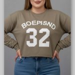 کراپ باکسی آستین بلند عمده (پک 6 عددی)