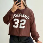 کراپ باکسی آستین بلند عمده (پک 6 عددی)