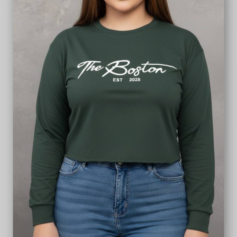 کراپ باکسی آستین بلند عمده (پک 6 عددی)