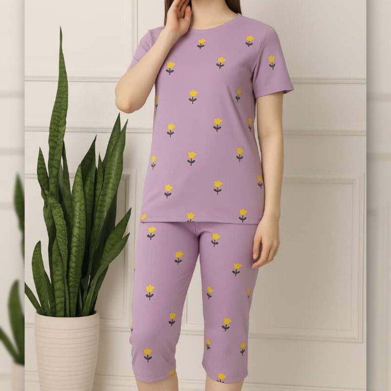 تیشرت شلوارک چاپ نهال عمده (پک 6 عددی)