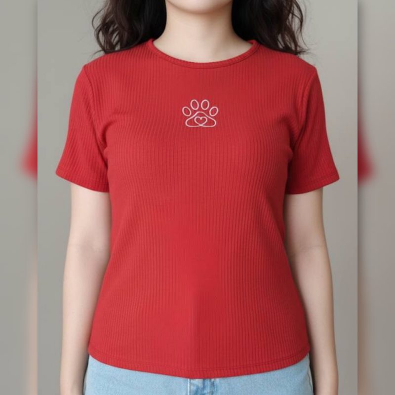 ️کراپ تاپ گلدوزی پنجه عمده (پک 6 عددی)