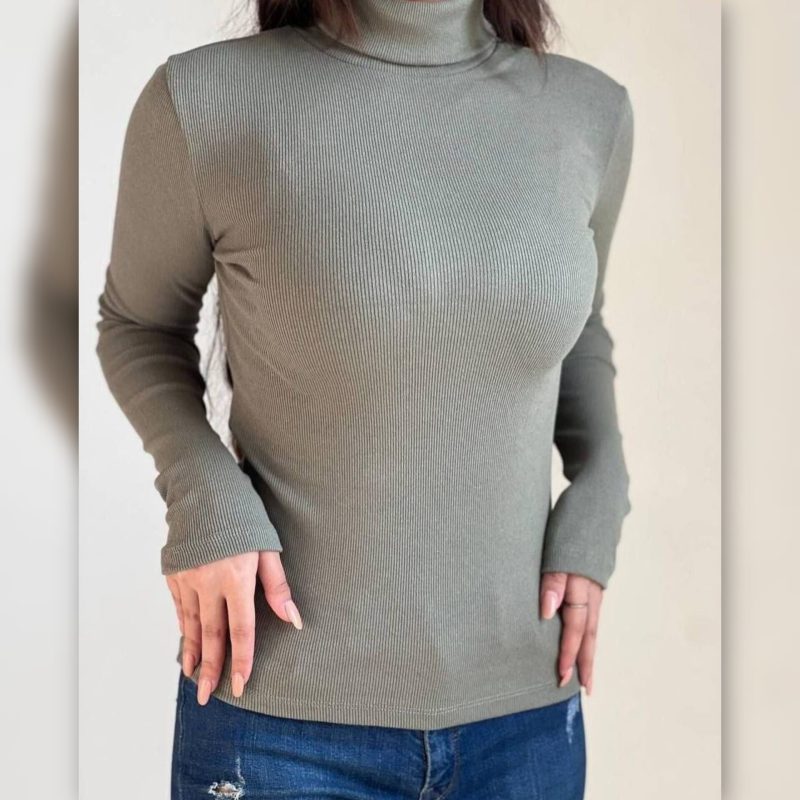 بلوز یقه اسکی فینگری عمده (پک 6 عددی)️