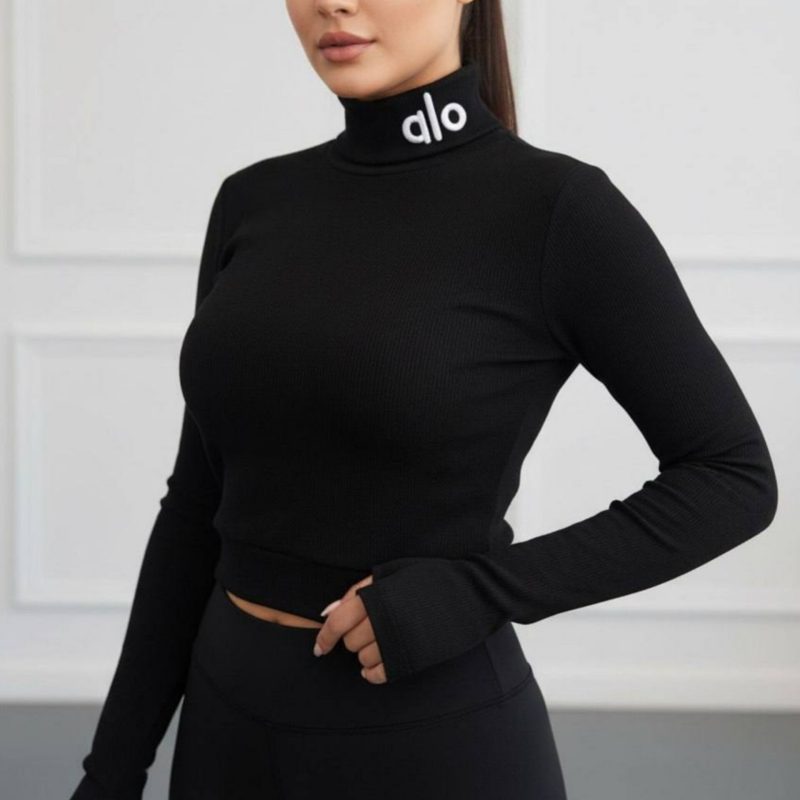 ️نیمتنه یقه اسکی گلدوزی alo عمده (پک 6 عددی)️