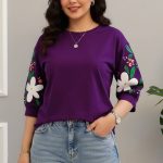 ️تیشرت لانگ آستین گل عمده (پک 6 عددی)️