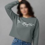 کراپ باکسی آستین بلند عمده (پک 6 عددی)