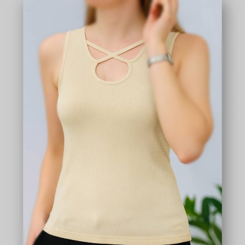 ️تاپ حلقه ای یقه اشکی عمده (پک 6 عددی)