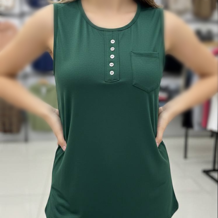 تاپ تک جیب جلو دکمه عمده (پک 6 عددی)