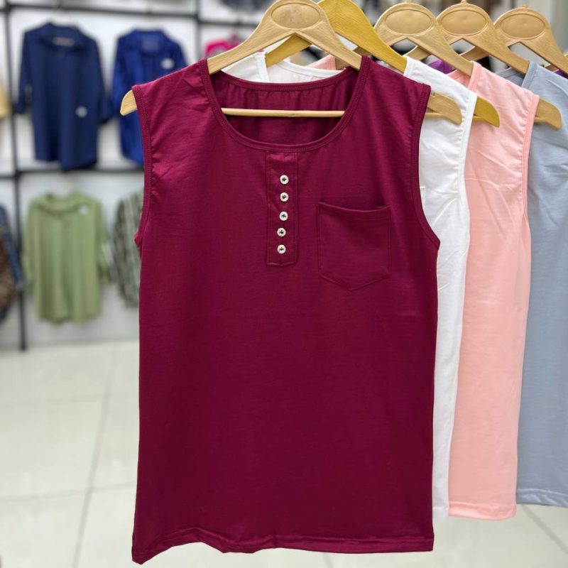 تاپ تک جیب جلو دکمه عمده (پک 6 عددی)