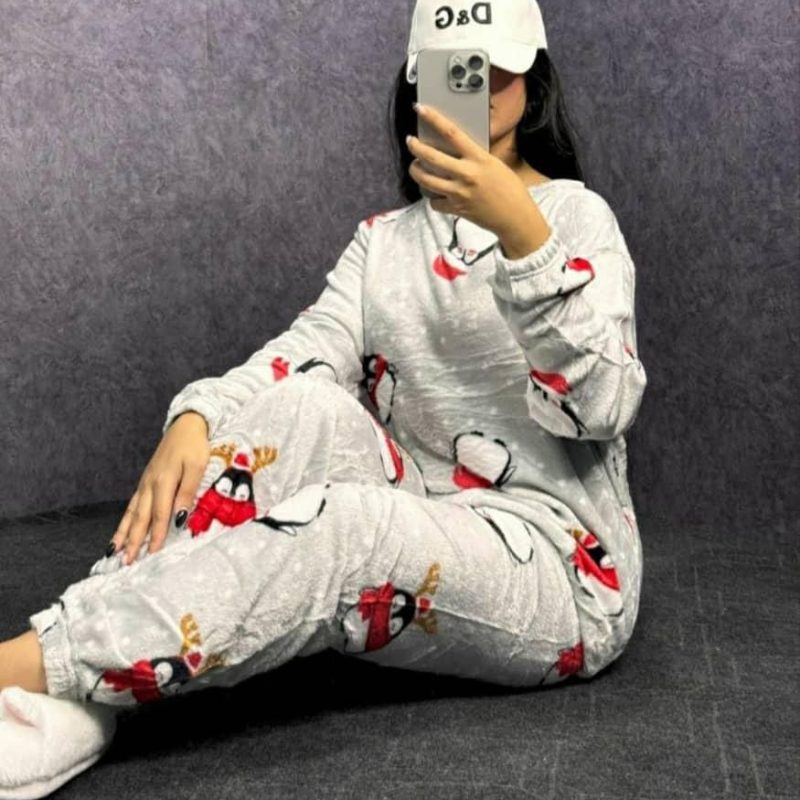 ️ست بلوز و شلوار تدی استیکری عمده (پک 6 عددی)