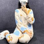 ️ست بلوز و شلوار تدی استیکری عمده (پک 6 عددی)