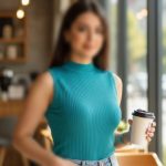 ️تاپ تینیجری بیسک یقه ۳ سانت عمده (پک 6 عددی)