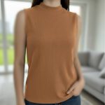 ️تاپ کتی یقه سه سانت عمده (پک 6 عددی)