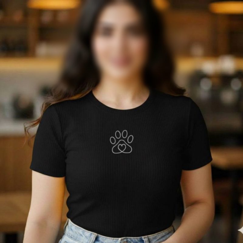 ️کراپ تاپ گلدوزی پنجه عمده (پک 6 عددی)