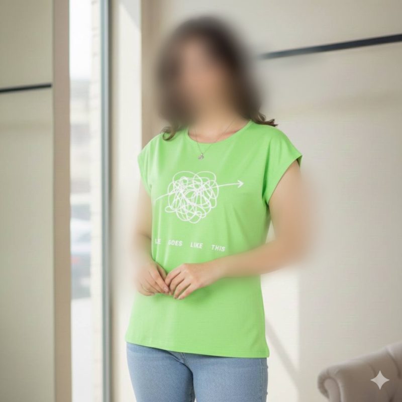 ️تیشرت استین سرخود چاپ لایف عمده (پک 6 عددی)