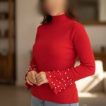 ️بلوز یقه ۵ سانت آستین کلوش عمده (پک 6 عددی)