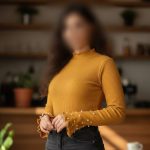 ️بلوز یقه ۵ سانت آستین کلوش عمده (پک 6 عددی)