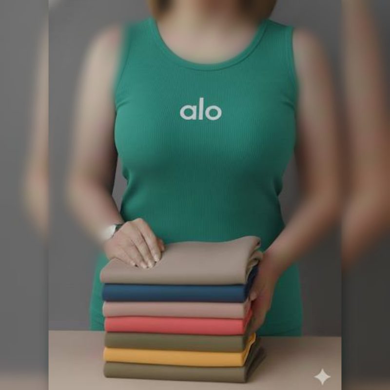 ️تاپ حلقه ای چاپ alo عمده (پک 5 عددی)️