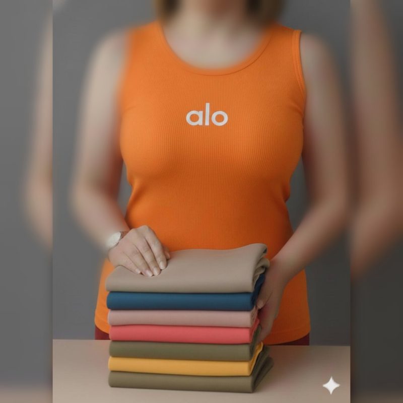 ️تاپ حلقه ای چاپ alo عمده (پک 5 عددی)️