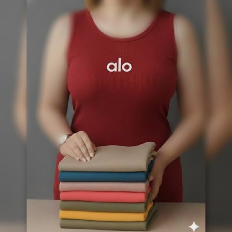 ️تاپ حلقه ای چاپ alo عمده (پک 5 عددی)️